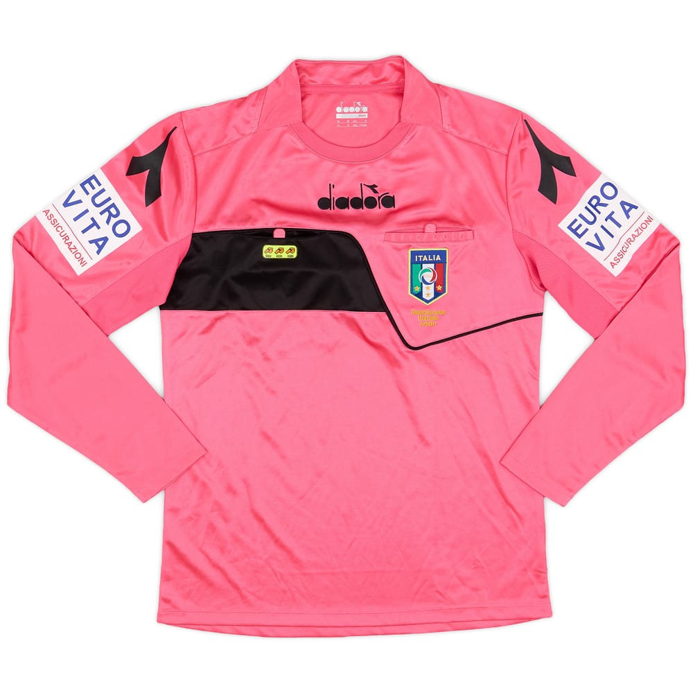 2017-18 Italy Diadora Referee L/S Shirt - 9/10 - (S)