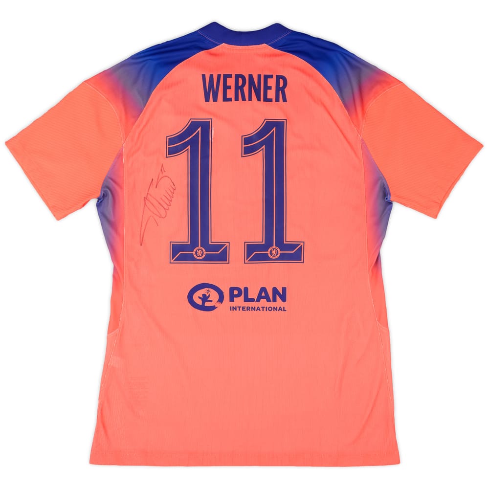 2020-21 Chelsea Player Issue Signed Third Shirt Werner #11 (L)