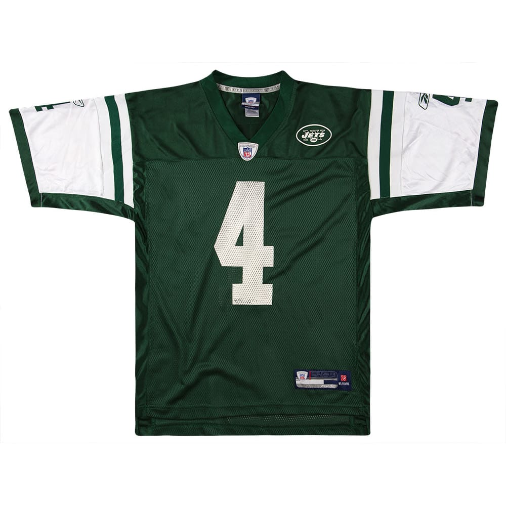 2008 New York Jets Favre #4 Reebok On Field Jersey (Home) L