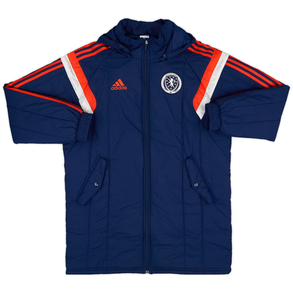 2014-15 Scotland adidas Hooded Padded Bench Coat - 9/10 - (L)