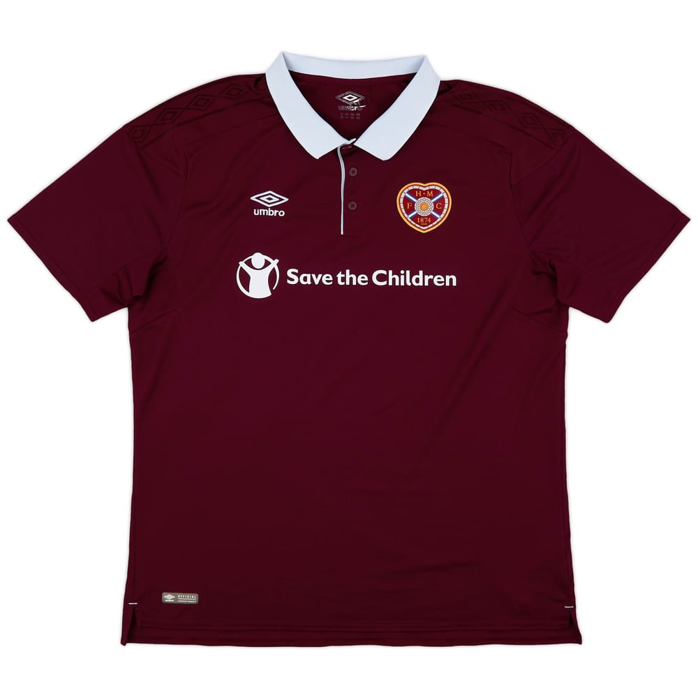 2017-18 Hearts Home Shirt - 8/10 - (XXL)