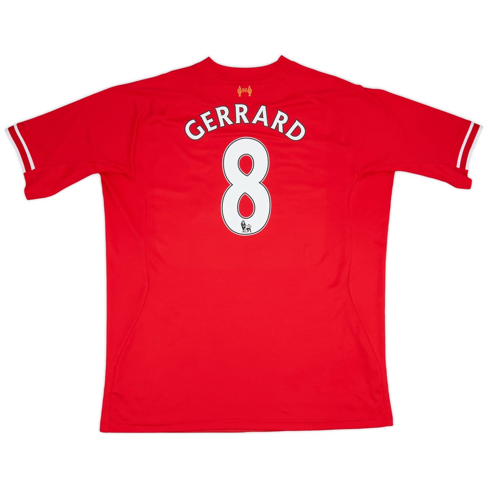 2013-14 Liverpool Home Shirt Gerrard #8 - 6/10 - (3XL)