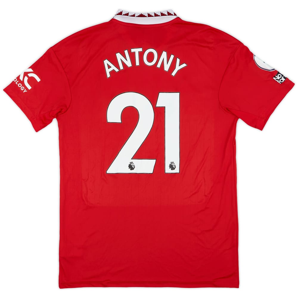 2022-23 Manchester United Home Shirt Antony #21 - 9/10 - (M)