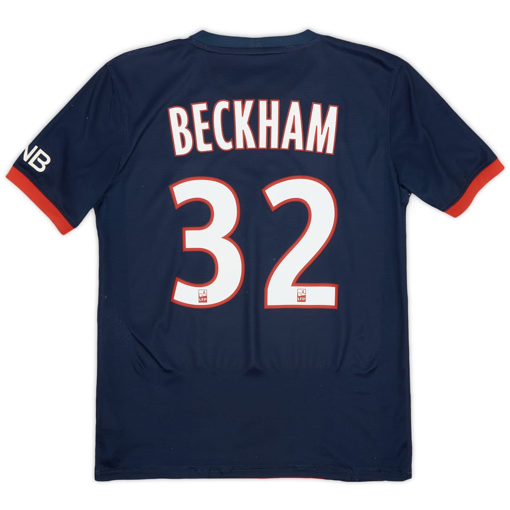 2013-14 Paris Saint-Germain Home Shirt Beckham #32 - 5/10 - (S)