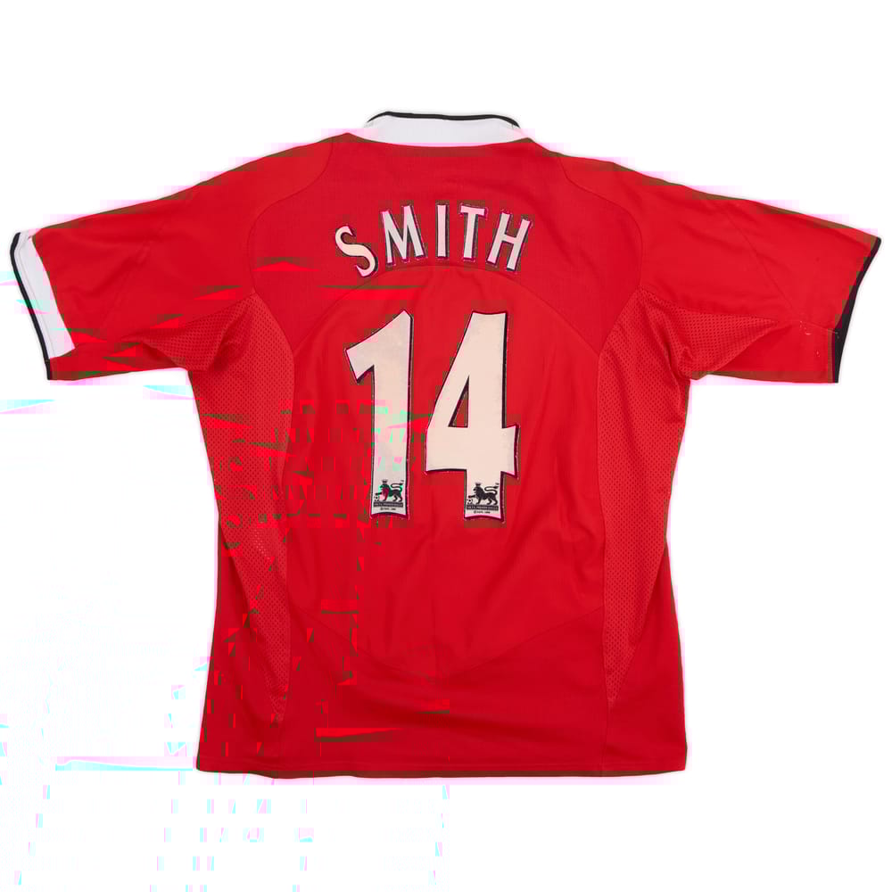 2004-06 Manchester United Home Shirt Smith #14 - 6/10 - (M)