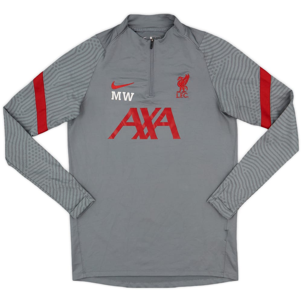 2020-21 Liverpool Staff Issue 1/4 Zip Training Top MW - 8/10 - (M)