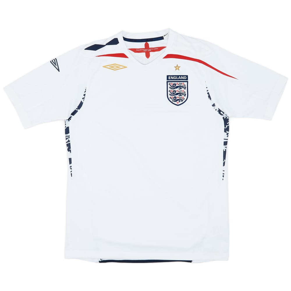 2007-09 England Home Shirt - 7/10 - (M)