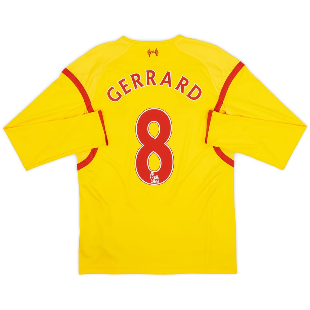 2014-15 Liverpool Away L/S Shirt Gerrard #8 - 8/10 - (S)