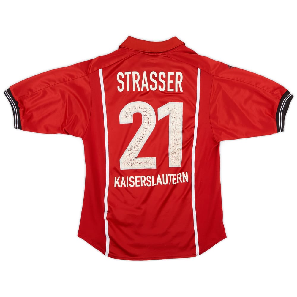1999-00 Kaiserslautern Home Shirt Strasser #21 - 6/10 - (S)