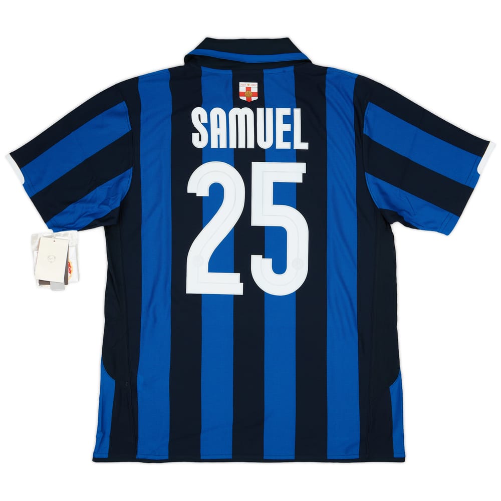 2007-08 Inter Milan Centenary Home Shirt Samuel #25 (L)