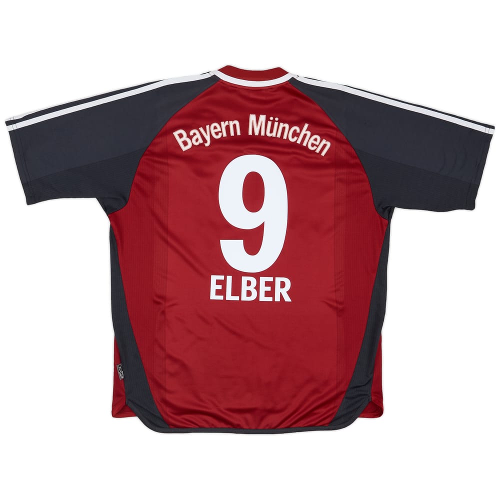 2001-02 Bayern Munich Home Shirt Elber #9 - 7/10 - (L)