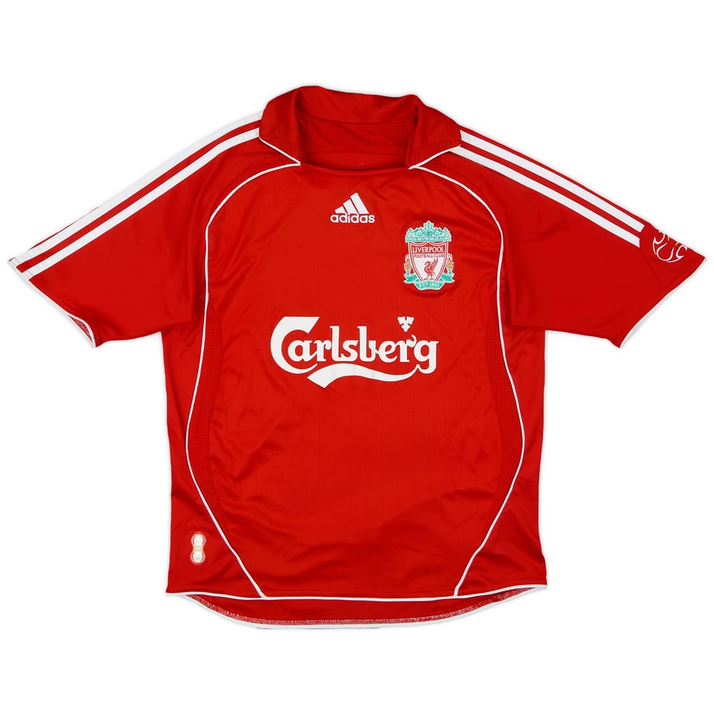 2006-08 Liverpool Home Shirt - 7/10 - (XL.Boys)