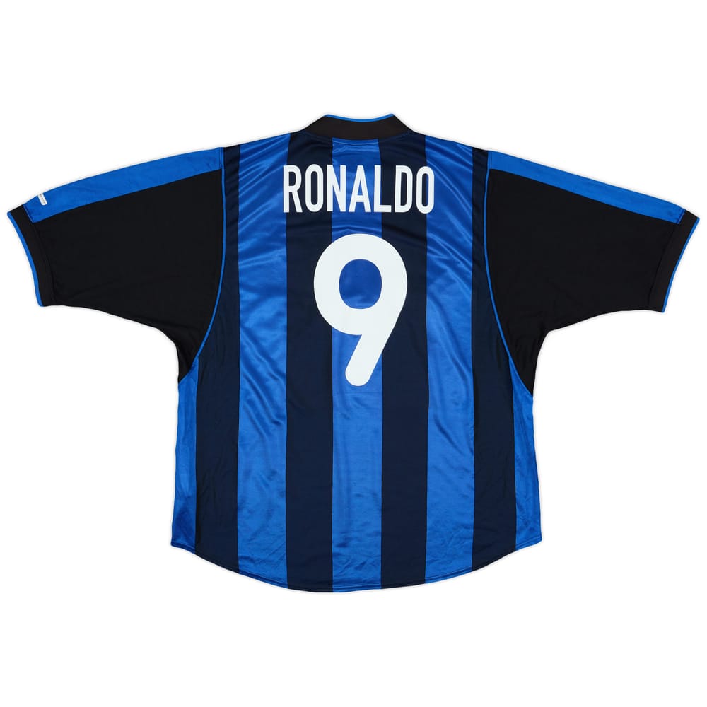 2000-01 Inter Milan Home Shirt Ronaldo #9 - 6/10 - (XL)