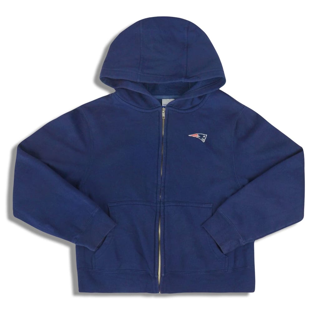 2000-02 New England Patriots Reebok Hooded Sweat Top Y