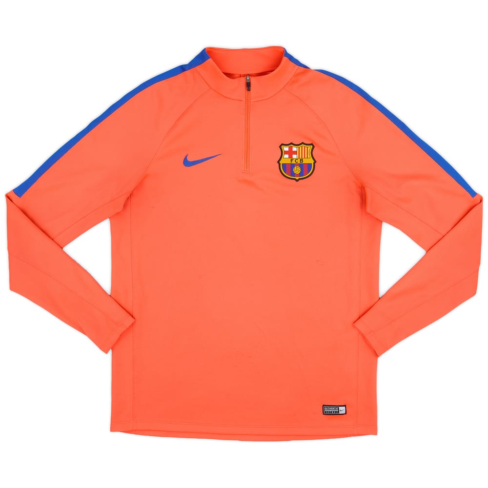 2016-17 Barcelona Nike 1/4 Zip Training Top - 9/10 - (M)