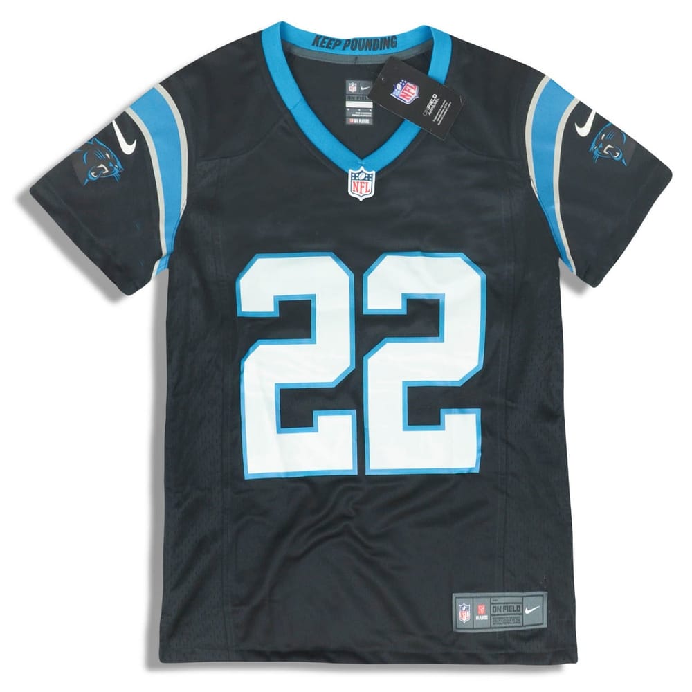 2018 Carolina Panthers McCaffrey #22 Nike Game Jersey (Home) Womens (M) - W/Tags