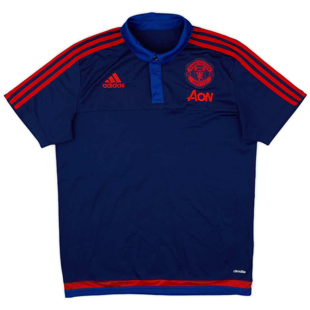 2015-16 Manchester United adidas Polo Shirt - 9/10 - (M)
