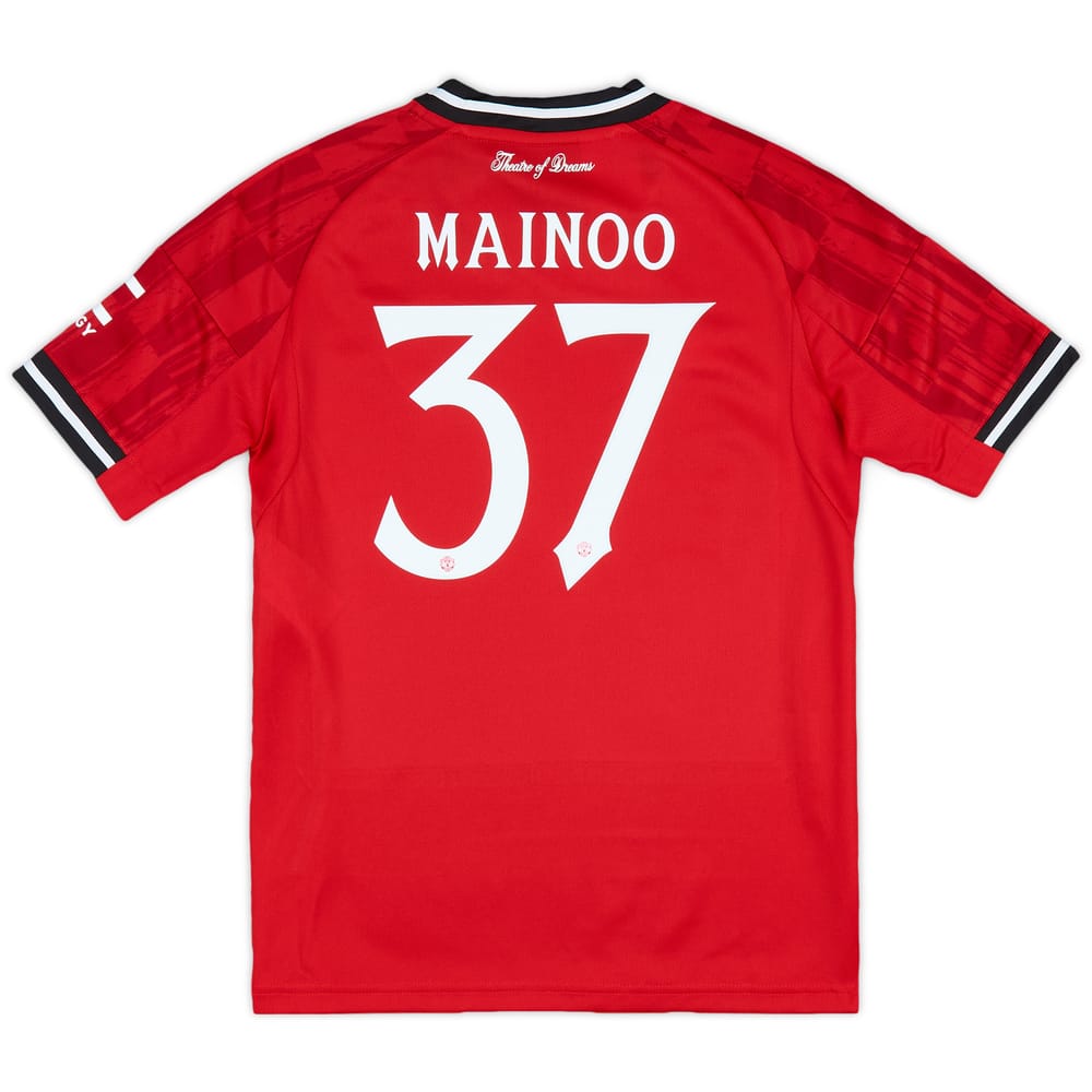 2025-26 Manchester United Home Shirt Mainoo #37 (KIDS)