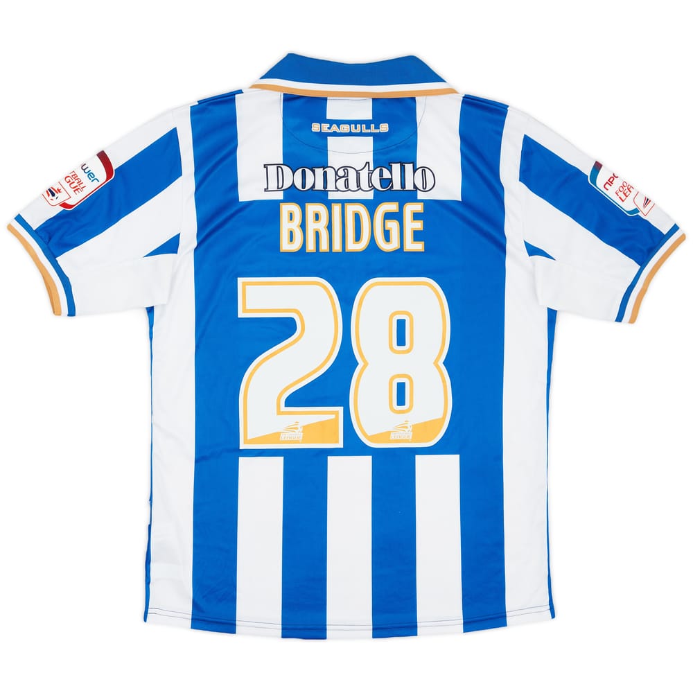 2012-13 Brighton Match Issue Home Shirt Bridge #28