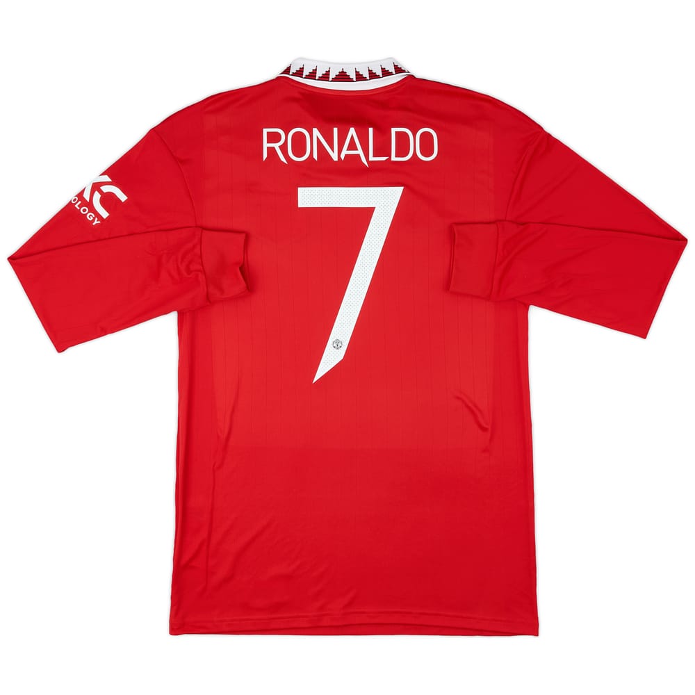2022-23 Manchester United Home L/S Shirt Ronaldo #7 (M)