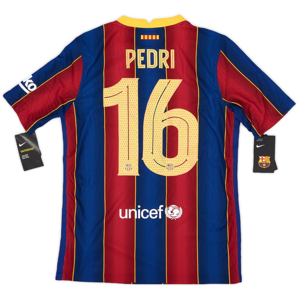 2020-21 Barcelona Home Shirt Pedri #16 (XL.Boys)