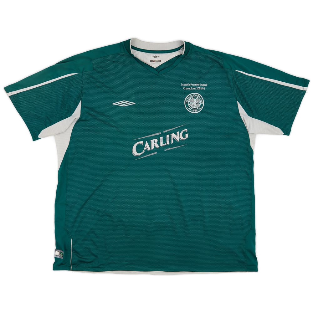 2004-05 'Champions 2003/04' Celtic Away Shirt - 5/10 - (3XL)
