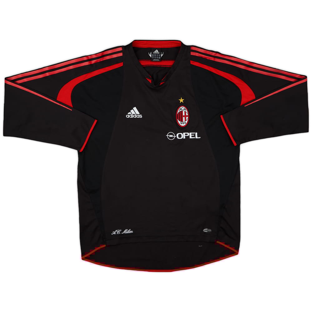 2004-05 AC Milan adidas Training L/S Shirt - 8/10 - (M/L)