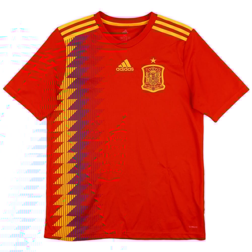 2018-19 Spain Home Shirt - 8/10 - (XL.Boys)