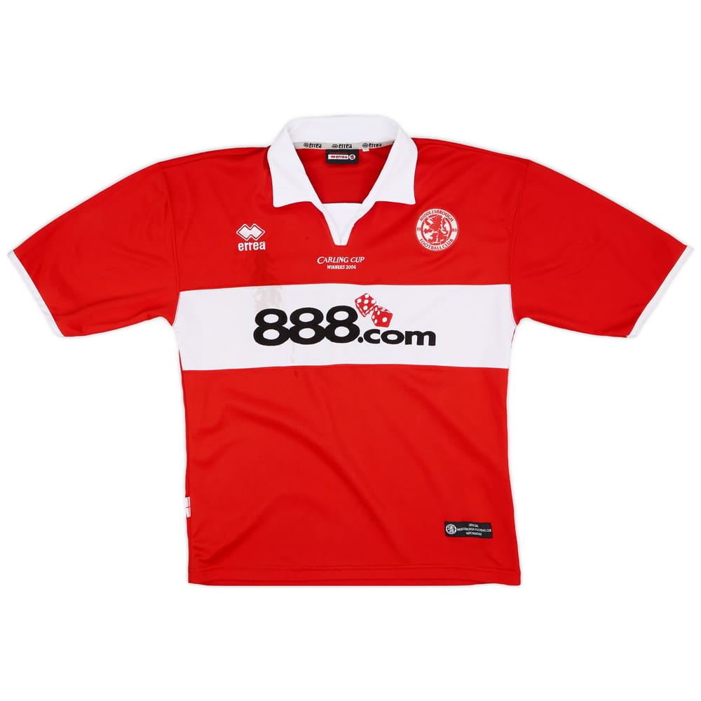2004 Middlesbrough 'Carling Cup Winners' Home Shirt - 5/10 - (M)