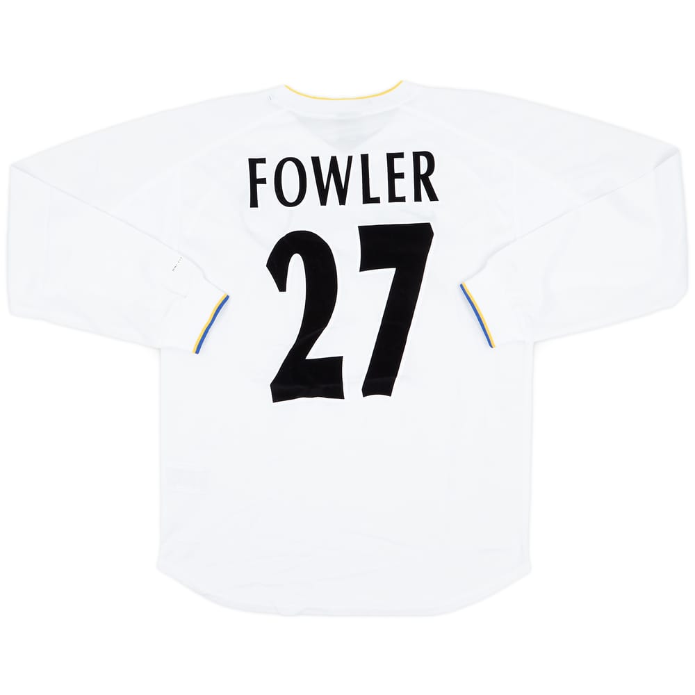 2000-02 Leeds United Home L/S Shirt Fowler #27 (S)