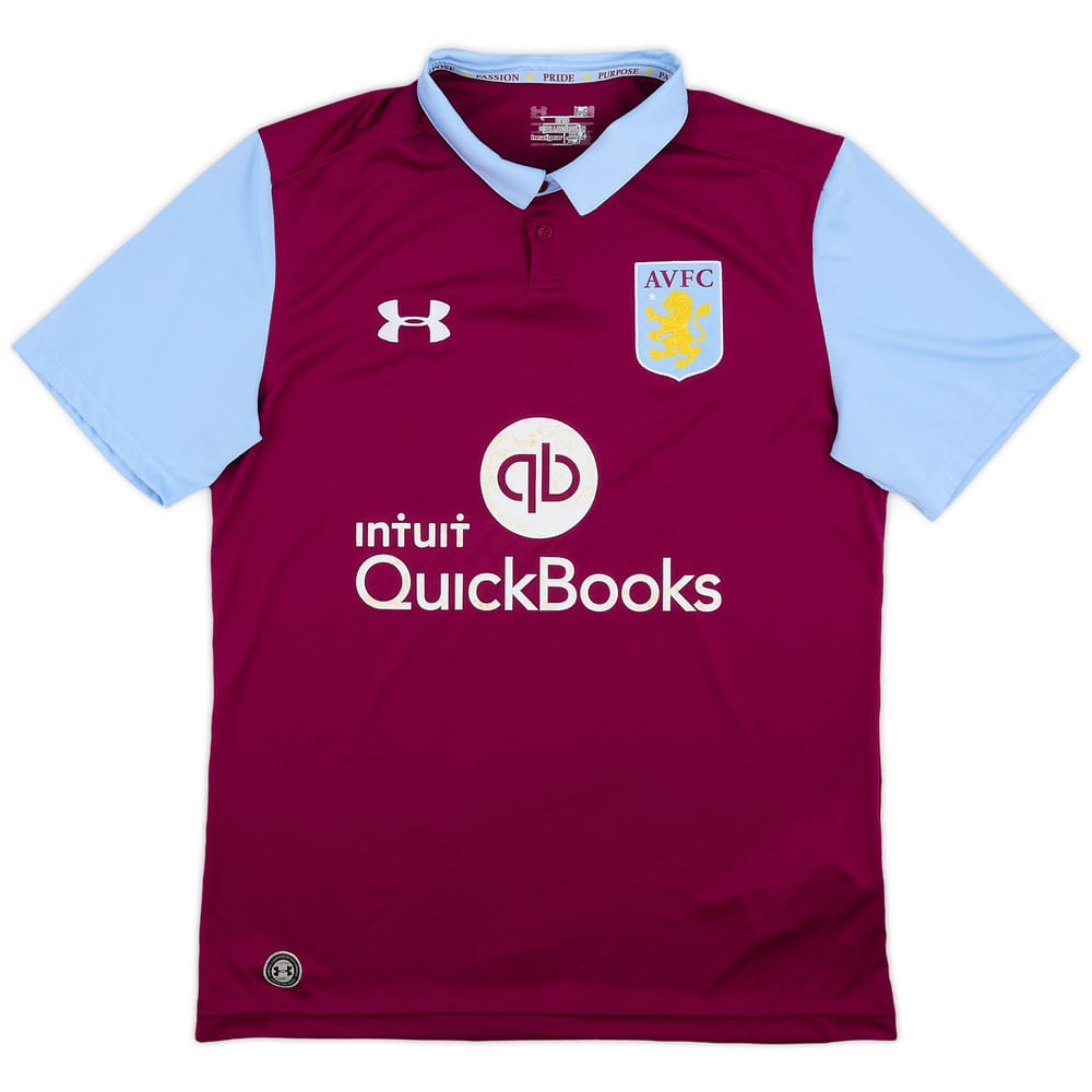 2016-17 Aston Villa Home Shirt - 5/10 - (L)