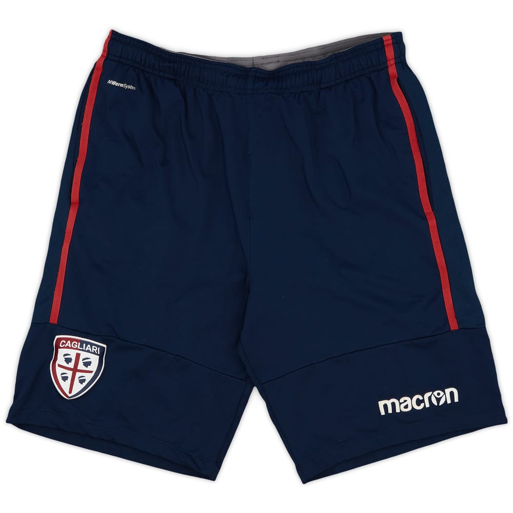 2016-17 Cagliari Macron Training Shorts - 8/10 - (L)