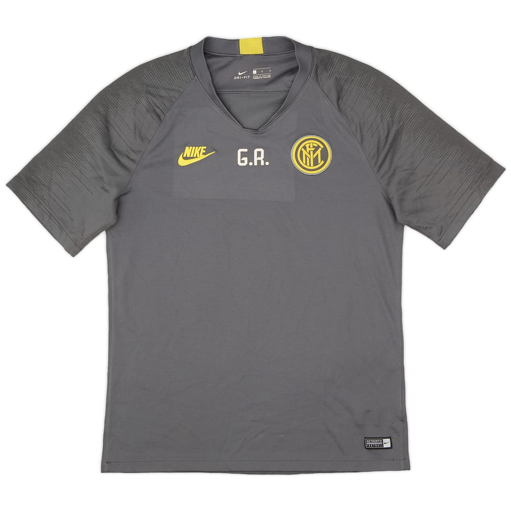 2019-20 Inter Milan Staff Issue 'G.R' Nike Training Shirt - 7/10 - (L)
