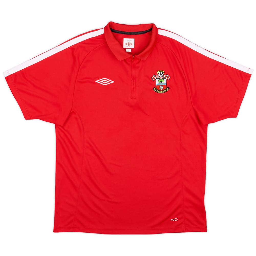 2010-11 Southampton Umbro 1/4 Zip Polo Shirt - 9/10 - (L)