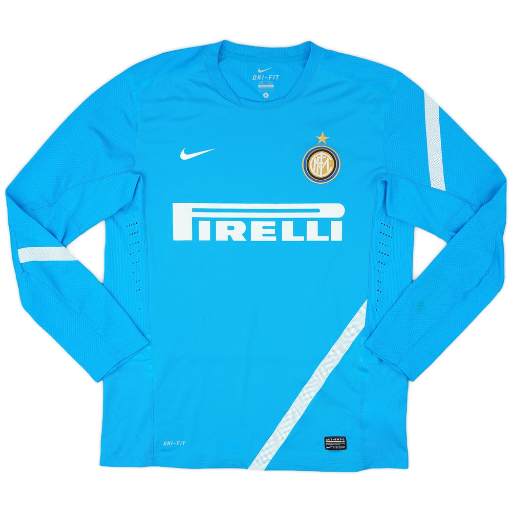 2011-12 Inter Milan Player Issue Nike Training L/S Shirt - 8/10 - (L)