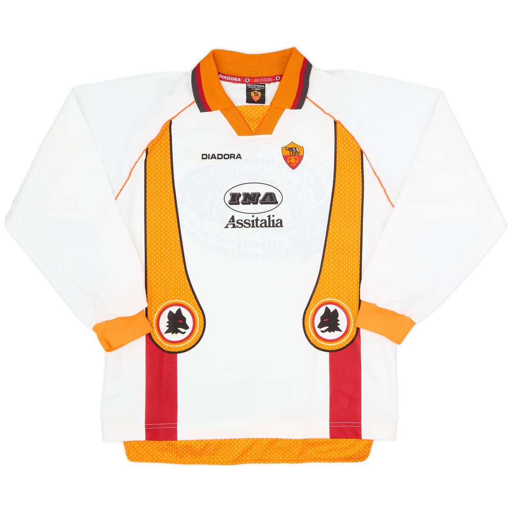 1997-98 Roma Away L/S Shirt (XXL.Boys)