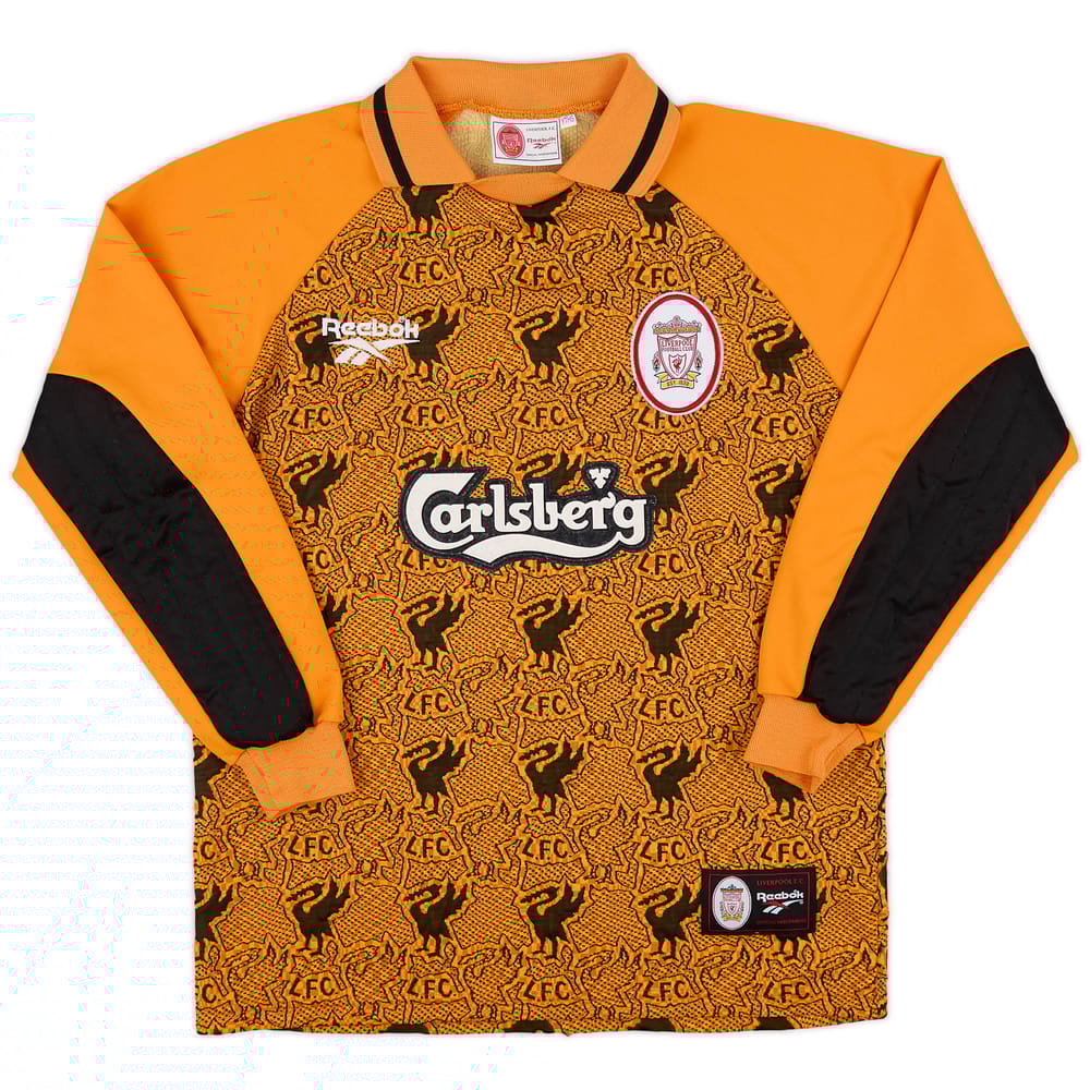 1996-97 Liverpool GK Shirt - 8/10 - (Y)