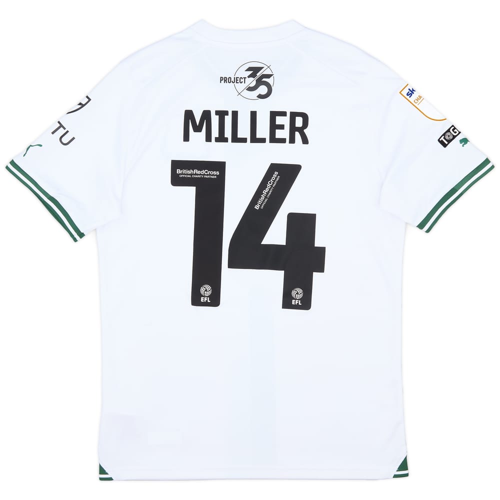 2023-24 Plymouth Match Issue Away Shirt Miller #14