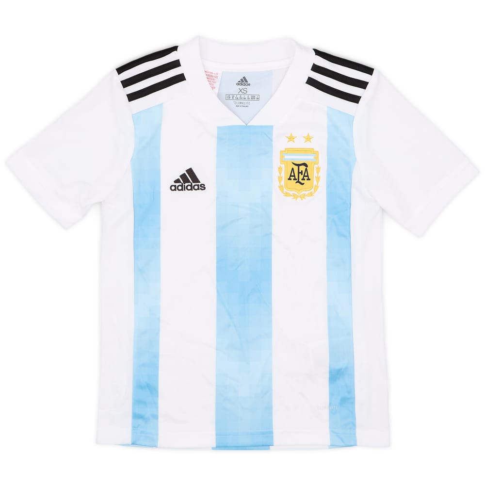 2018-19 Argentina Home Shirt - 7/10 - (XS.Boys)