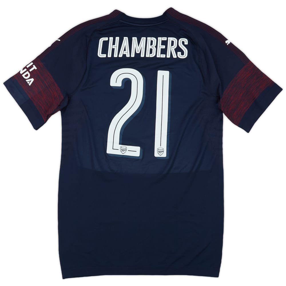 2018-19 Arsenal Match Issue Away Shirt Chambers #21