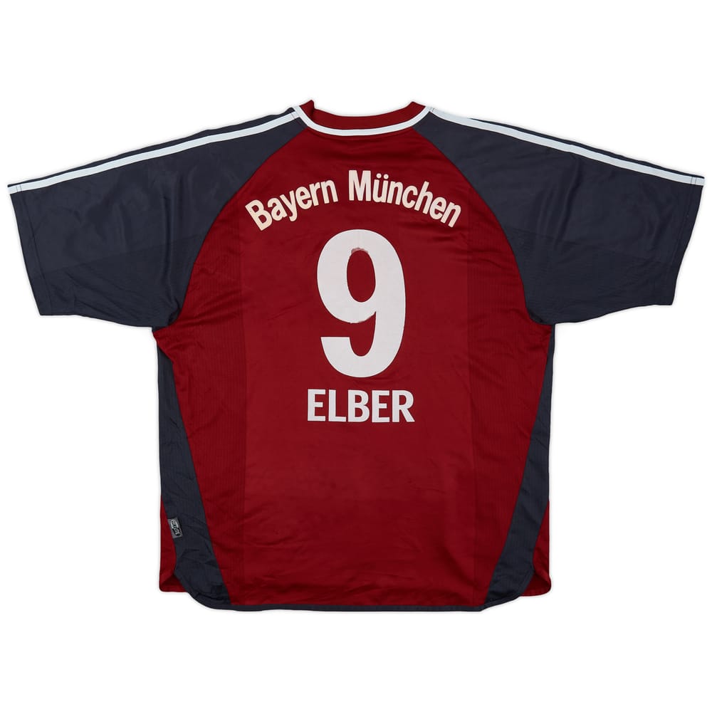 2001-02 Bayern Munich Home Shirt Elber #9 - 4/10 - (XL)