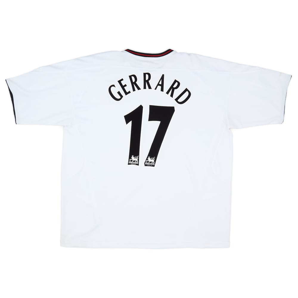 2003-04 Liverpool Away Shirt Gerrard #17 - 7/10 - (XXL)