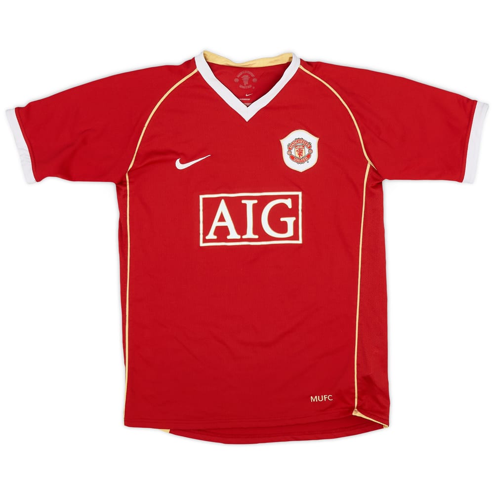 2006-07 Manchester United Home Shirt - 8/10 - (XL.Boys)