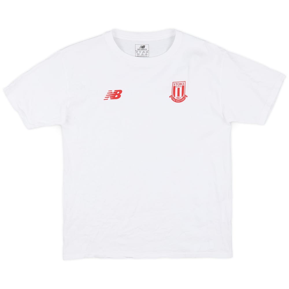 2015-16 Stoke City New Balance Cotton Tee - 8/10 - (XL.Boys)