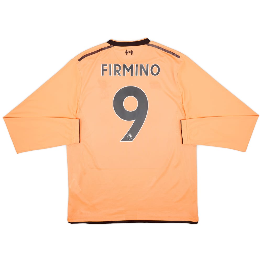 2017-18 Liverpool 125 Years Third L/S Shirt Firmino #9 - 8/10 - (XL)