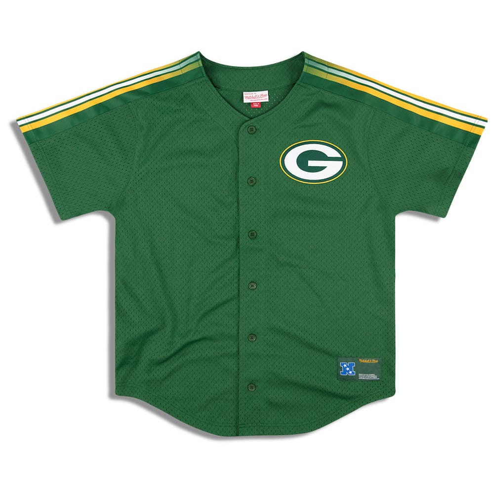 2010s Green Bay Packers Mitchell & Ness Baseball Jersey L