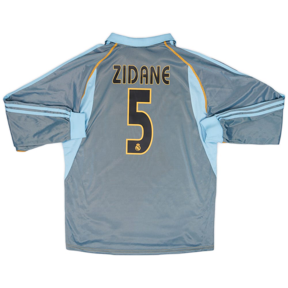 2003-04 Real Madrid Third L/S Shirt Zidane #5 - 8/10 - (M)