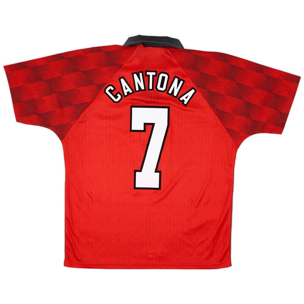 1996-98 Manchester United Home Shirt Cantona #7 - 8/10 - (M)