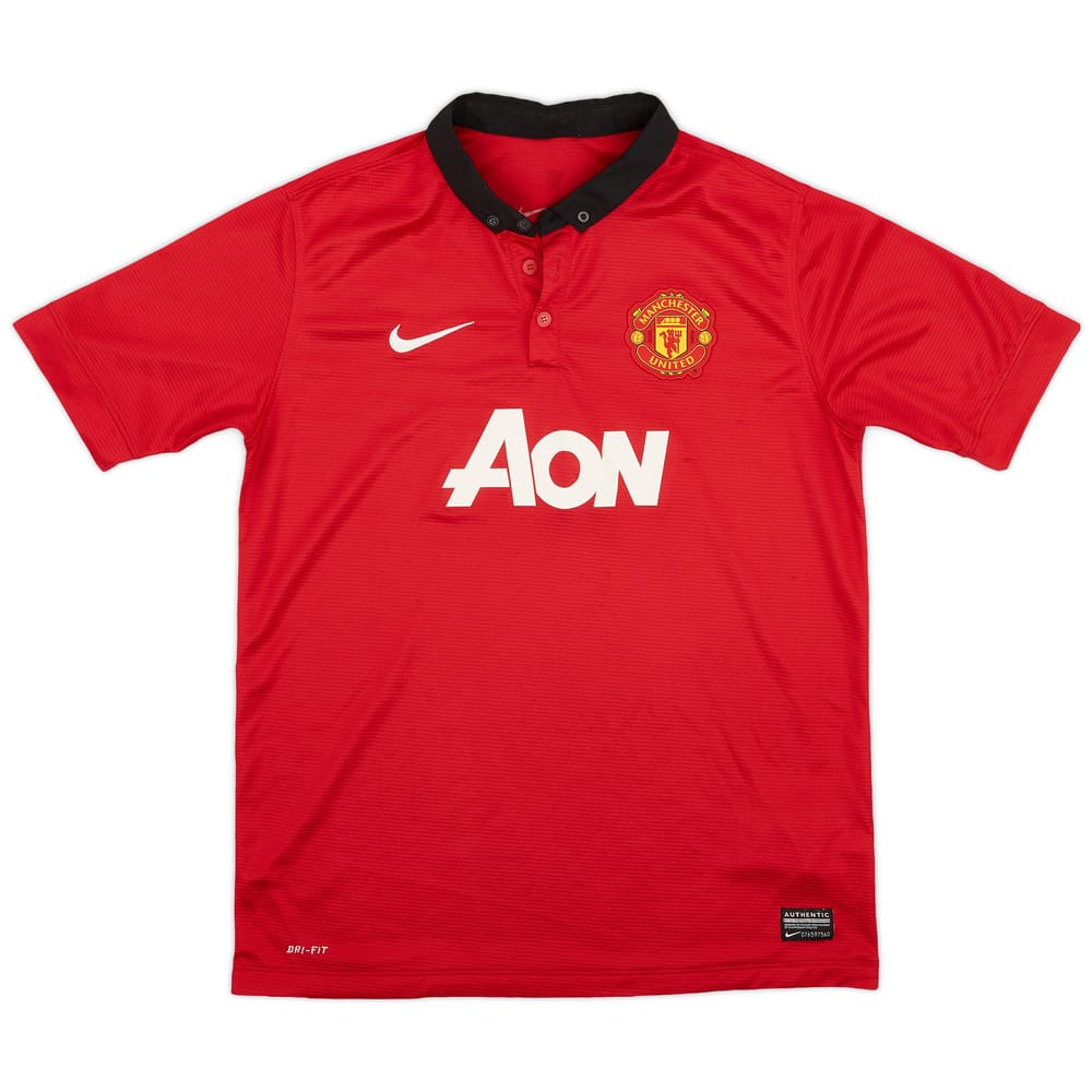 2013-14 Manchester United Home Shirt - 8/10 - (XL.Boys)