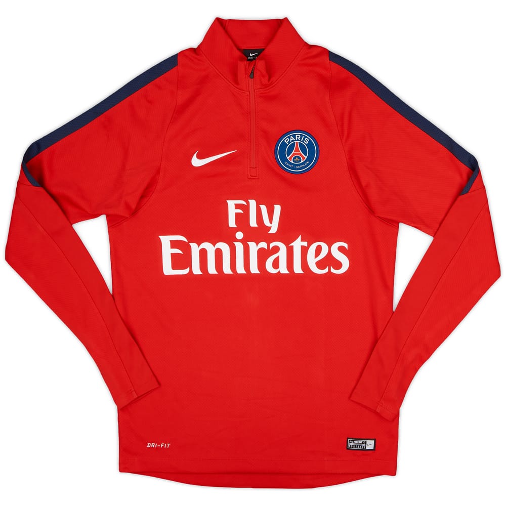 2016-17 Paris Saint-Germain Nike 1/4 Zip Drill Top - 10/10 - (S)